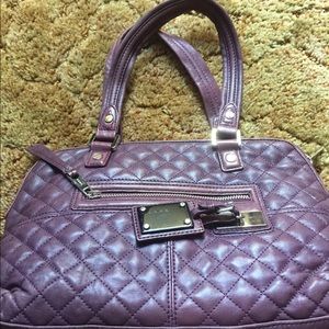 L.A.M.B. Purple leather quilted purse